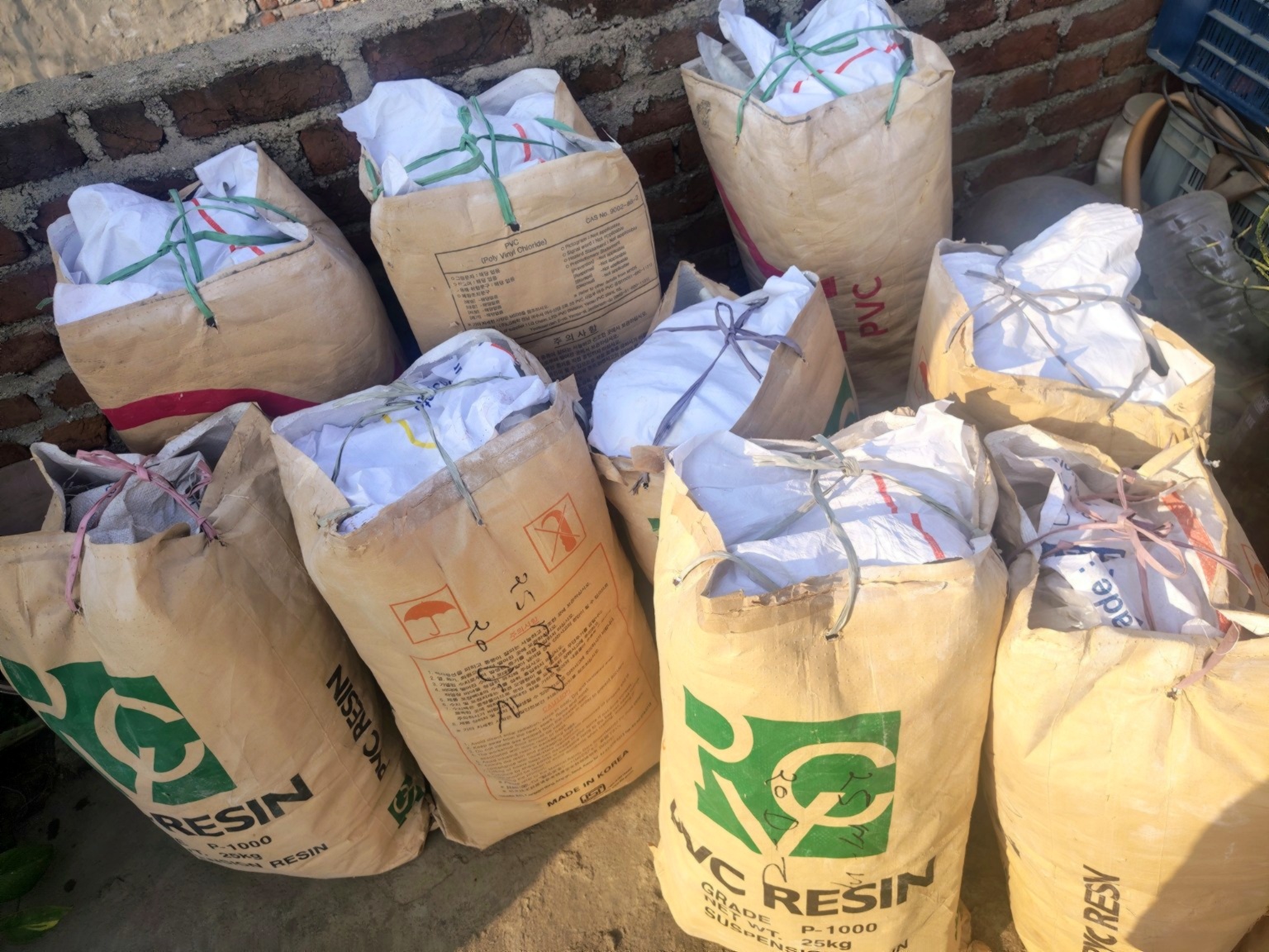 PVC Resin bags - raw material